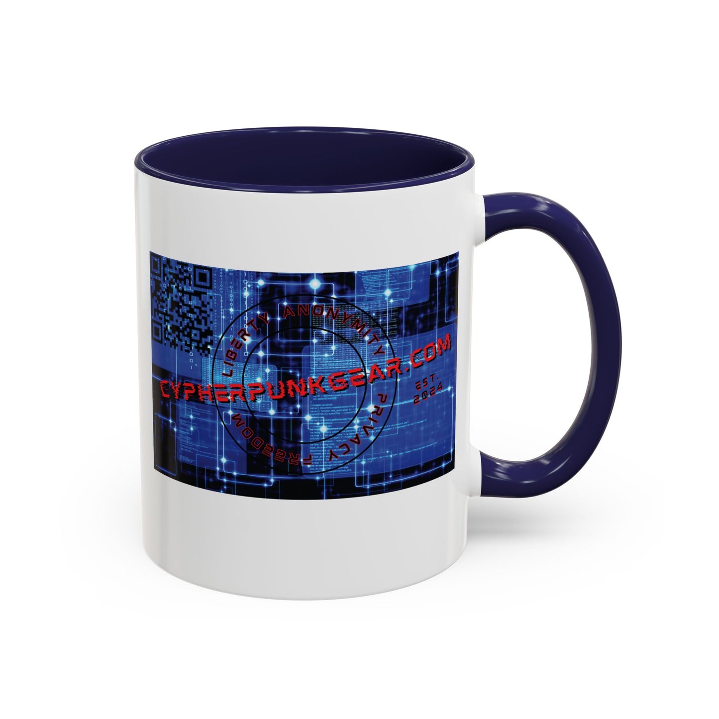 Cypherpunkgear.com logo Accent Mug by cypherpunkgear.com