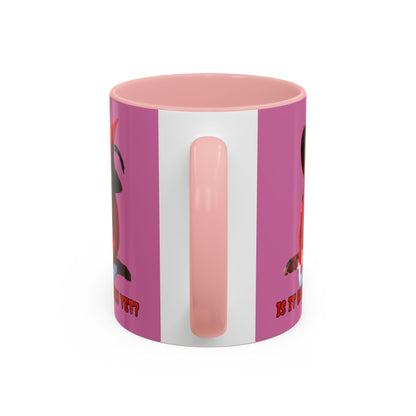 Is it Halloween yet? Pink Accent Mug by CreepyCrafts.boo