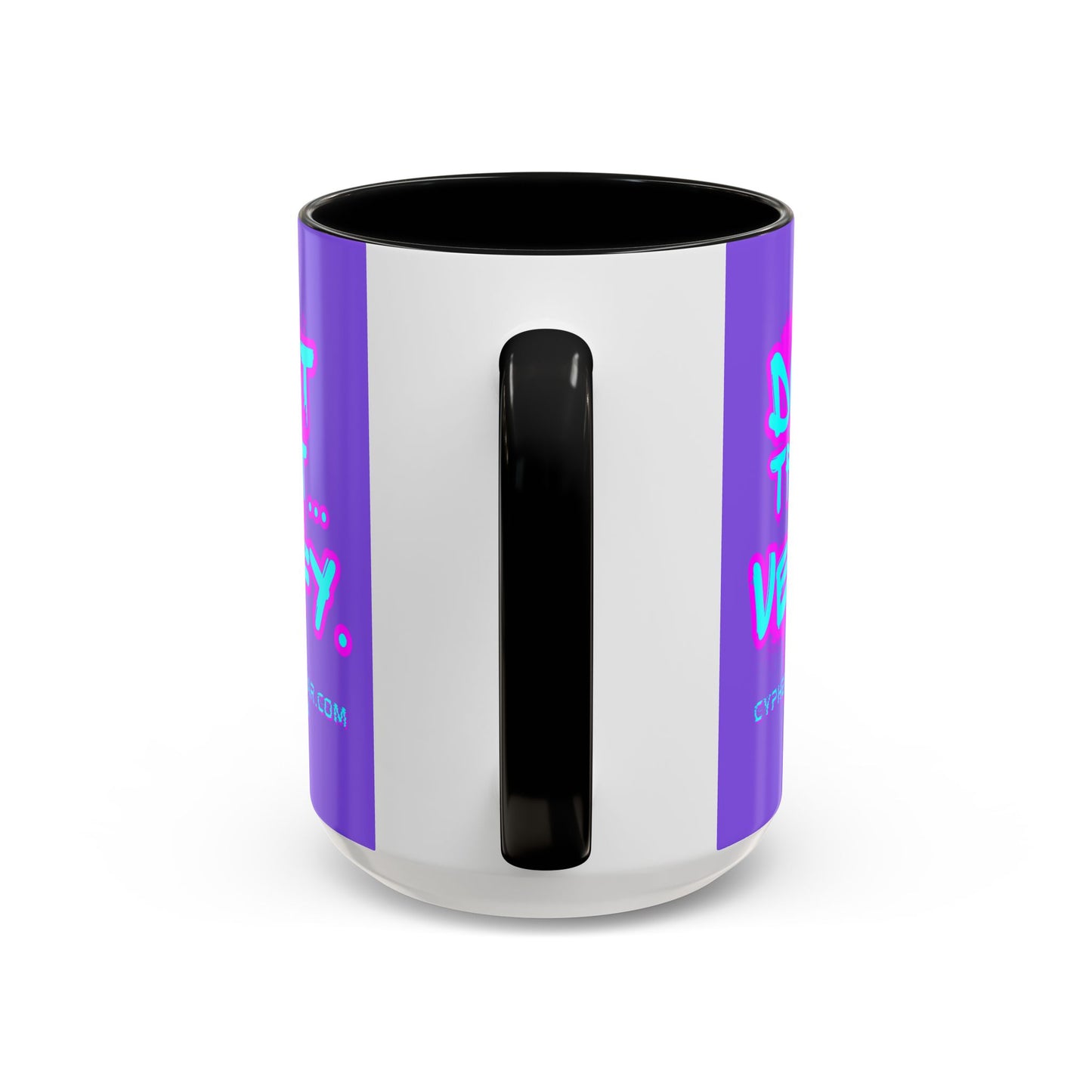 Don't Trust...Verify. Light Purple Accent Mug by cypherpunkgear.com