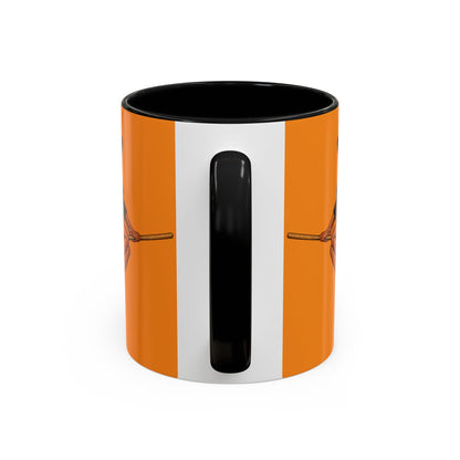 Velvet Vex Orange Accent Mug by CreepyCrafts.boo