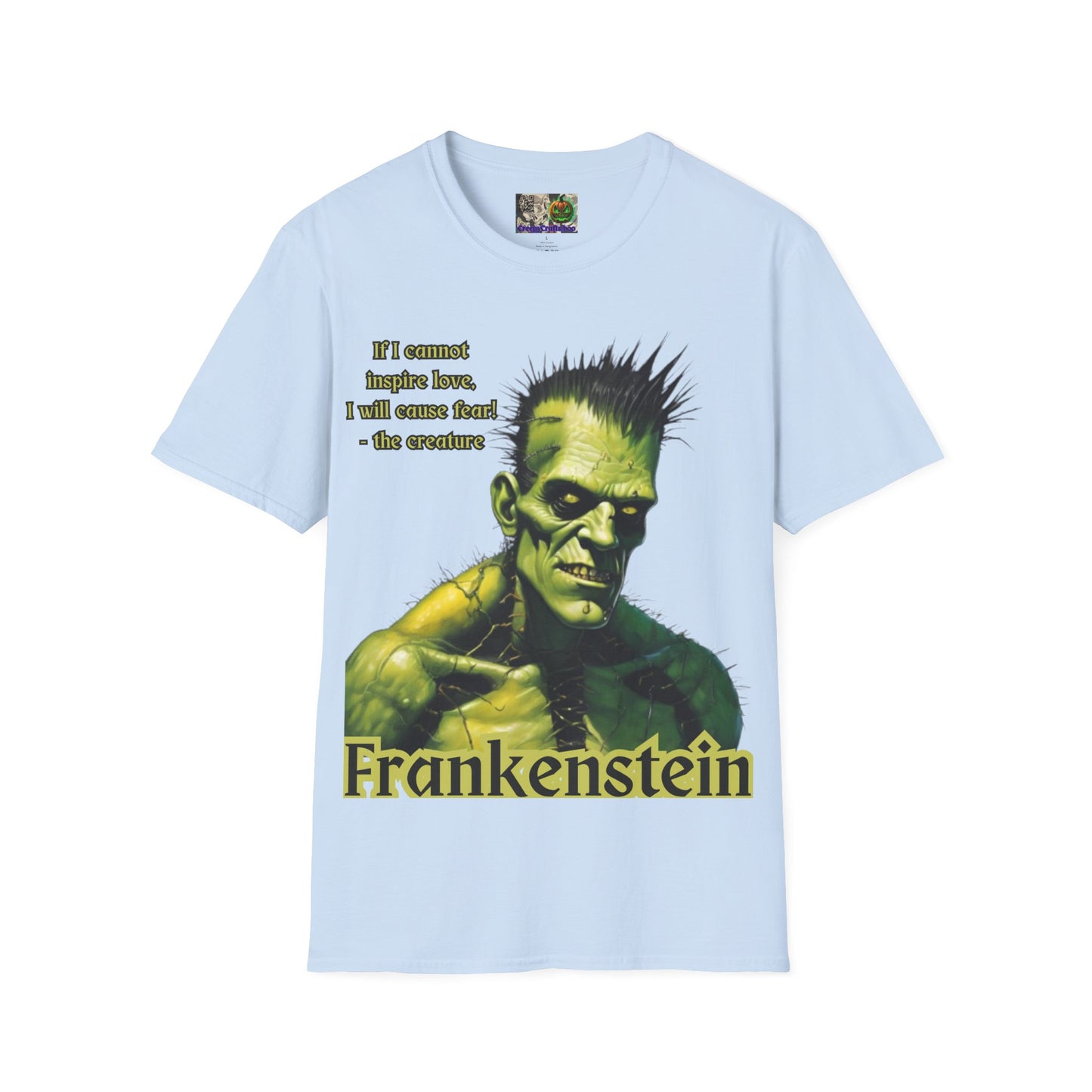 Frankenstein's Creature Light colors Unisex T-Shirt by CreepyCrafts.boo