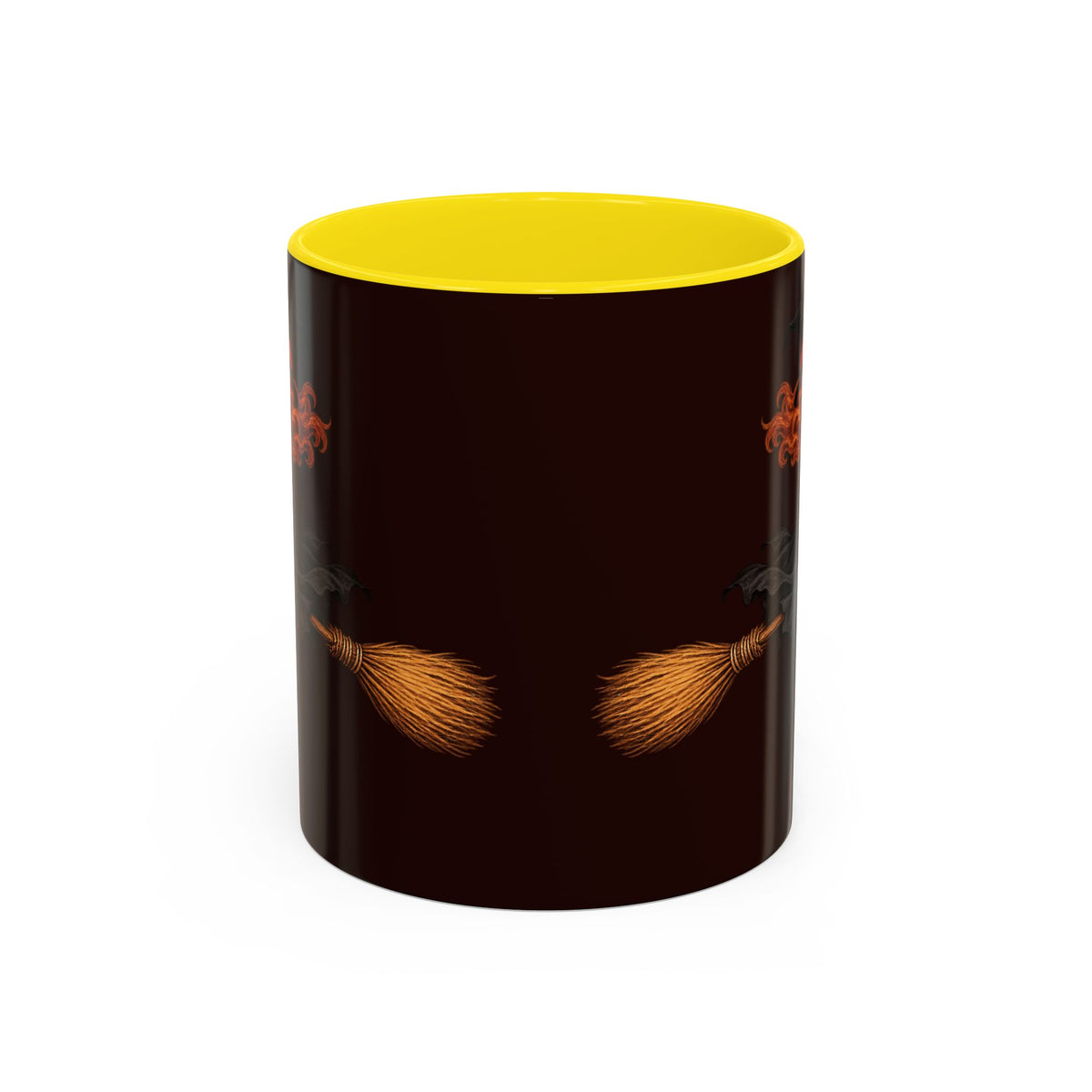 Hazel Hex Brown Accent Mug by CreepyCrafts.boo