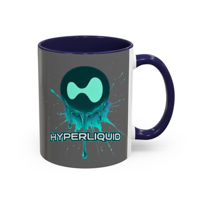 HYPE Drip Grey Accent Mug by cypherpunkgear.com