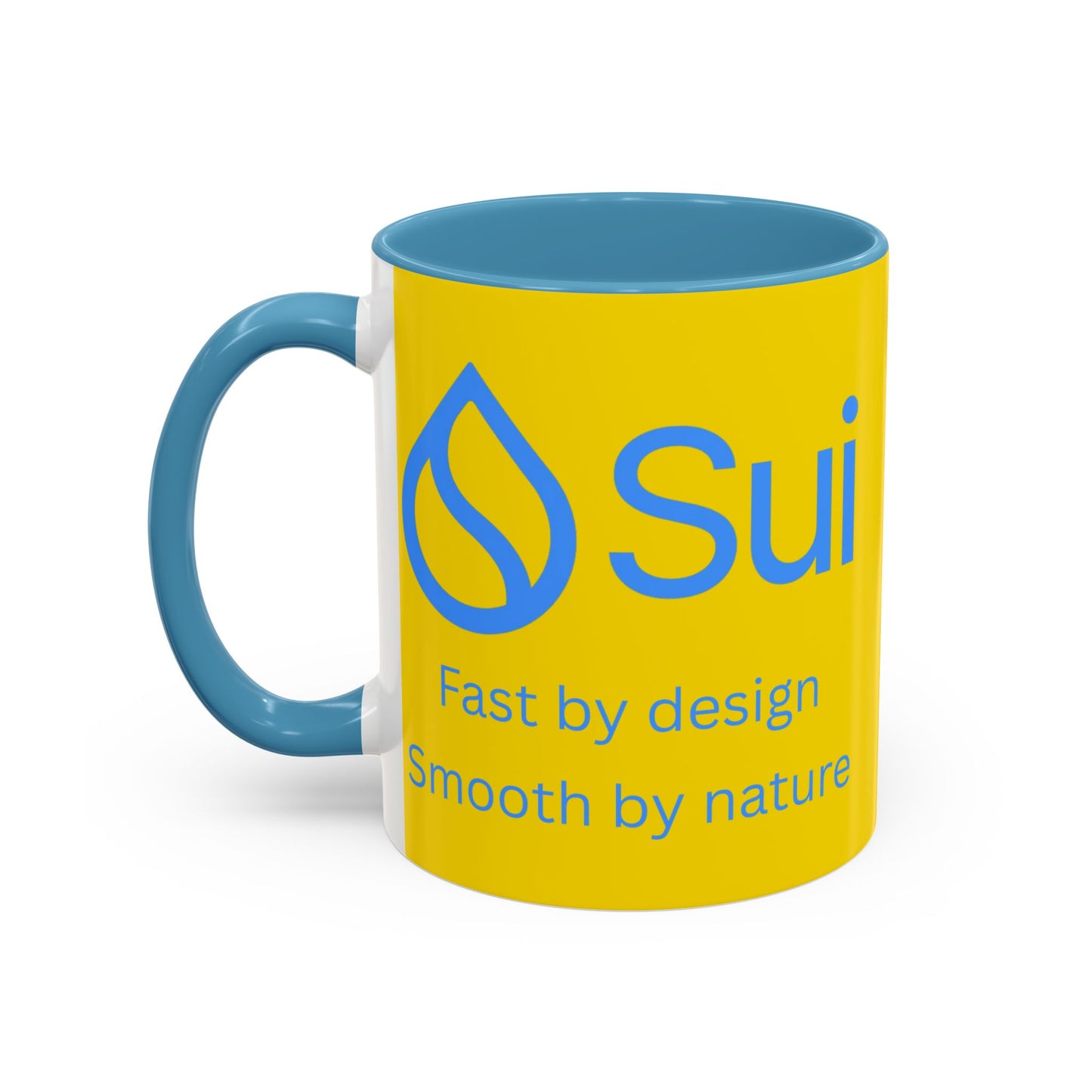 SUI Yellow Accent Mug by cypherpunkgear.com