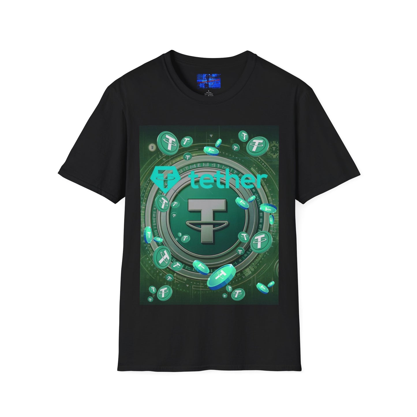Tether Dark colors Unisex T-Shirt by cypherpunkgear.com
