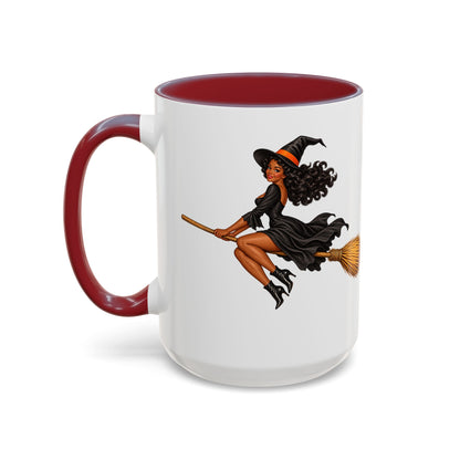 Velvet Vex White Accent Mug by CreepyCrafts.boo