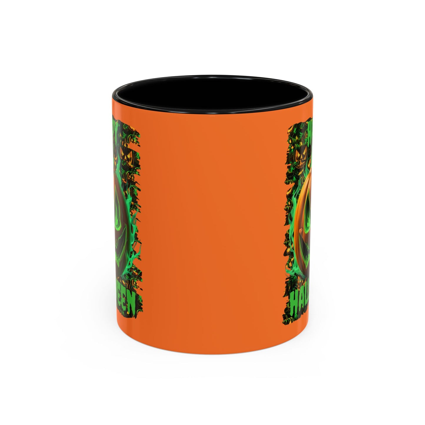 Happy Halloween Green Jack Accent Mug by cypherpunkgear