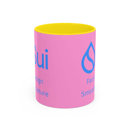 SUI Pink Accent Mug by cypherpunkgear.com