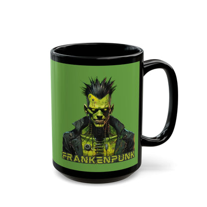 Frankenpunk Green Mug by CreepyCrafts.boo