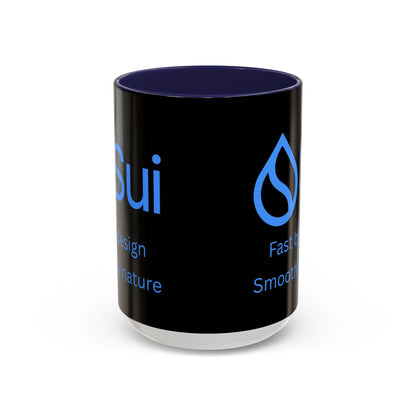 SUI Black Accent Mug by cypherpunkgear.com