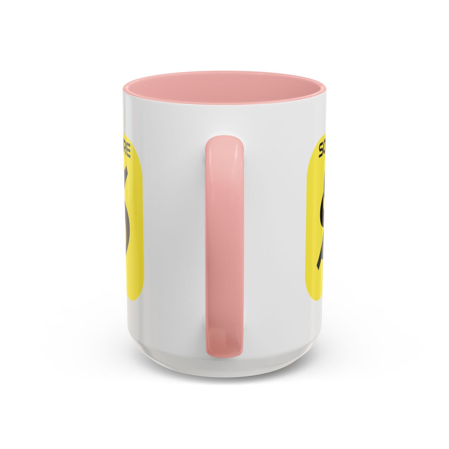 SolflareLogo White Accent Mug by cypherpunkgear.com
