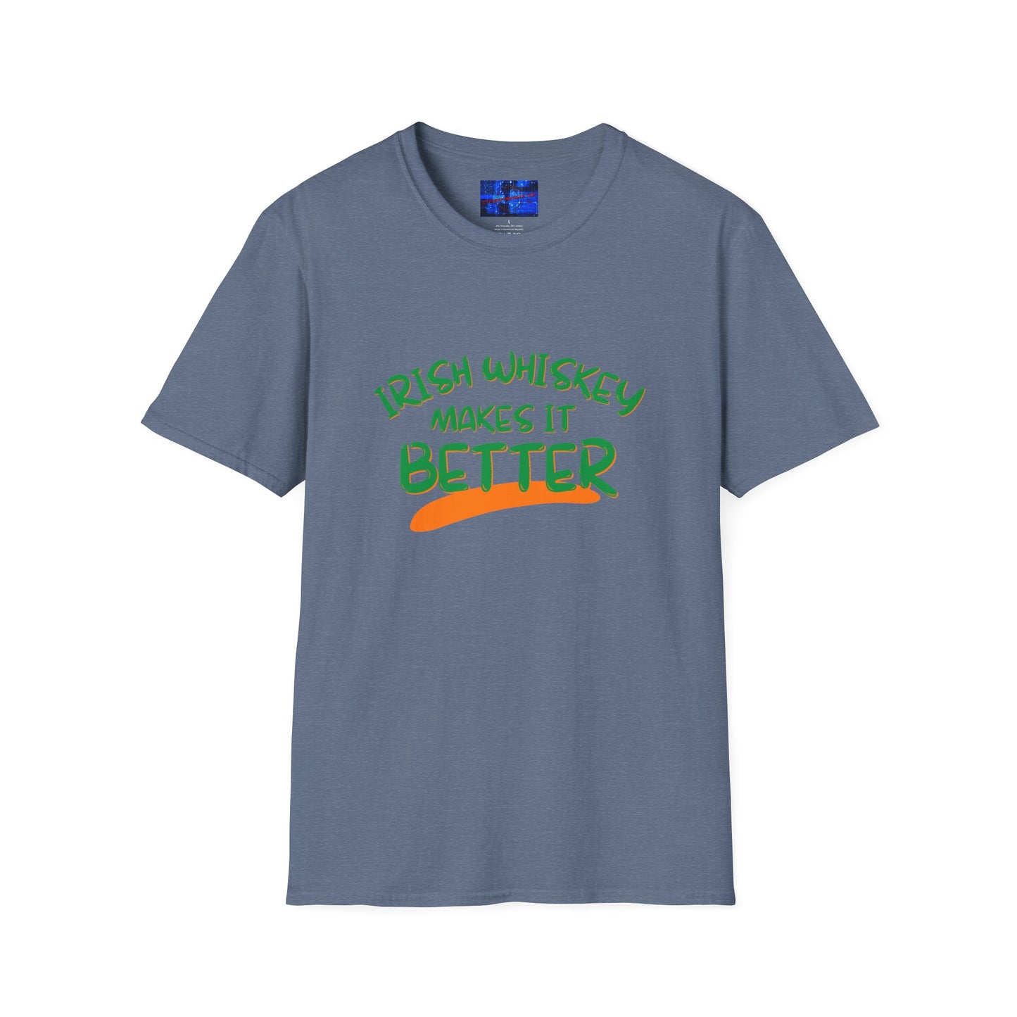 Irish Whiskey makes it better GNfont DKcolors Unisex T-Shirt by cypherpunkgear