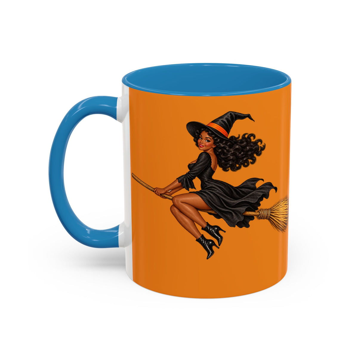 Velvet Vex Orange Accent Mug by CreepyCrafts.boo