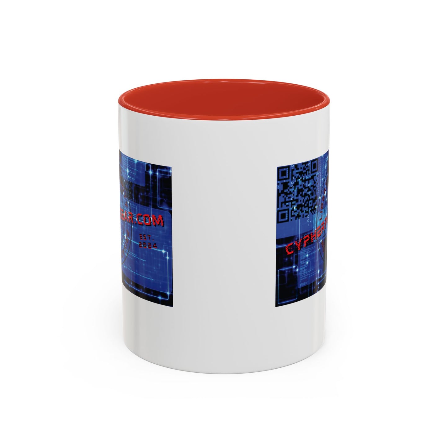 Cypherpunkgear.com logo Accent Mug by cypherpunkgear.com