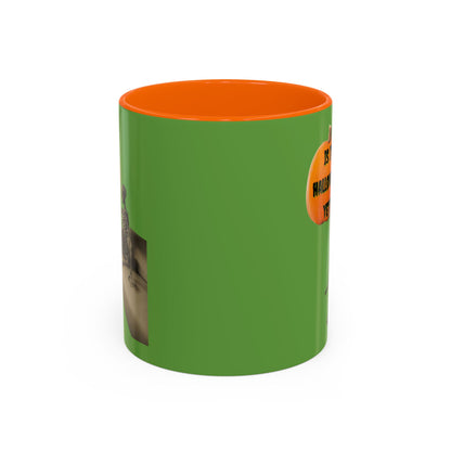 Is it Halloween yet? Skeleton's Pumpkin Accent Mug by CreepyCrafts.boo