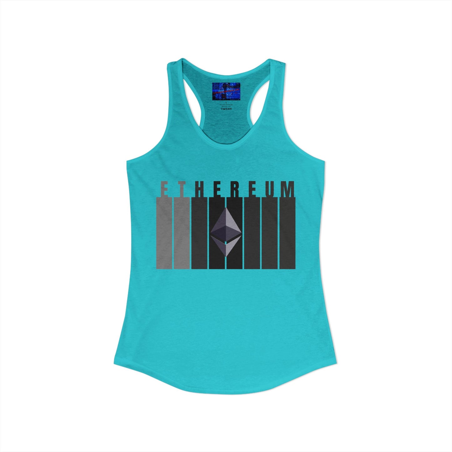 Ethereum (ETH) Women's Racerback Tank Top by cypherpunkgear.com
