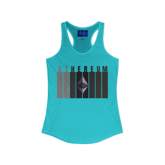 Ethereum (ETH) Women's Racerback Tank Top by cypherpunkgear.com