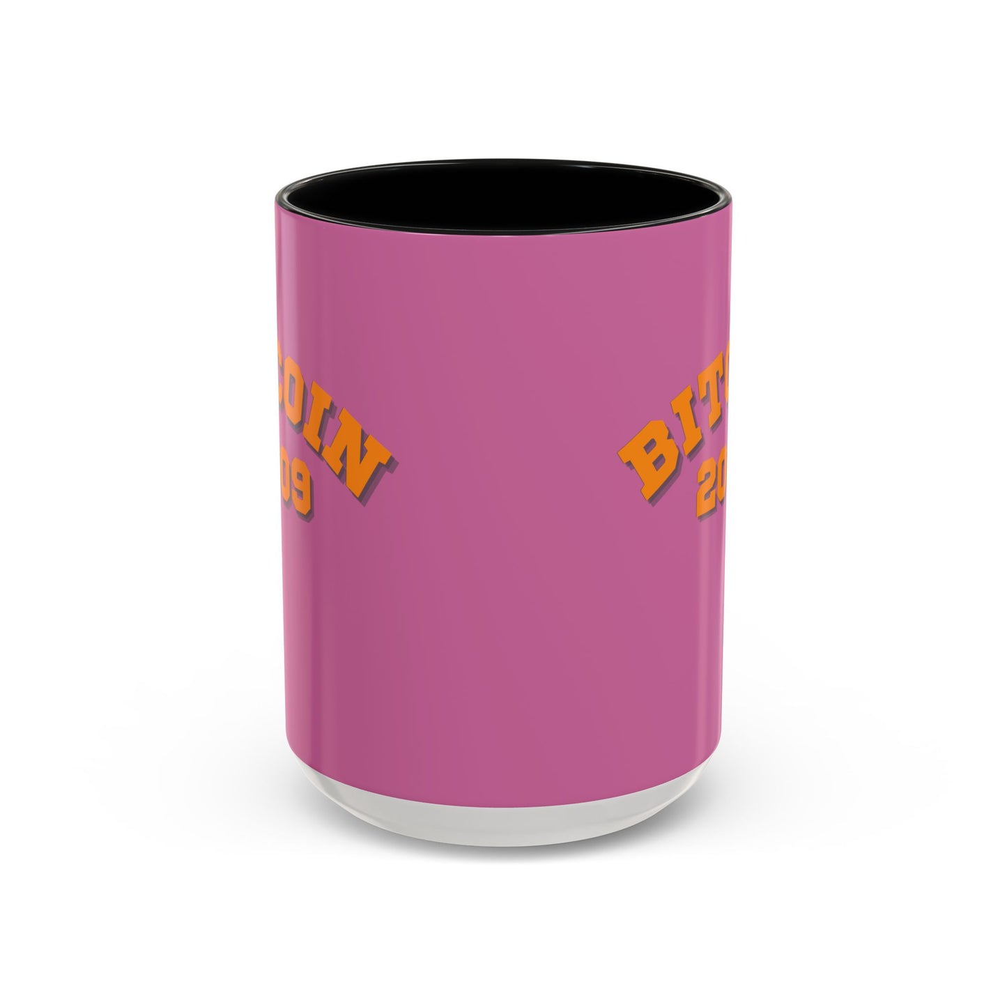 Bitcoin 2009 Pink Accent Mug by cypherpunkgear.com