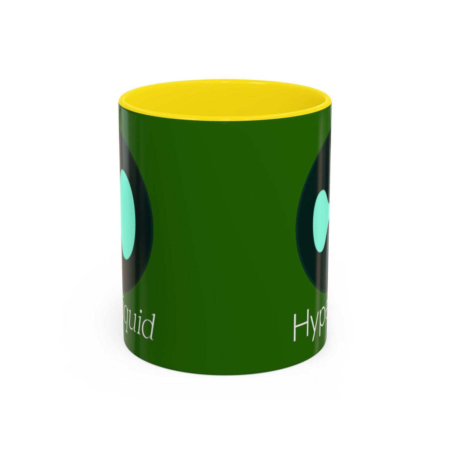 Hyperliquid White font Green Accent Mug by cypherpunkgear.com