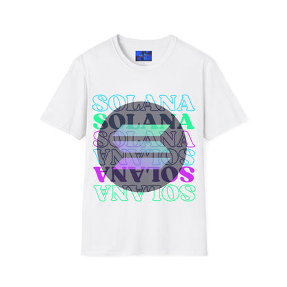 Solana Solana Solana (SOL) LTcolors Unisex T-Shirt by cypherpunkgear