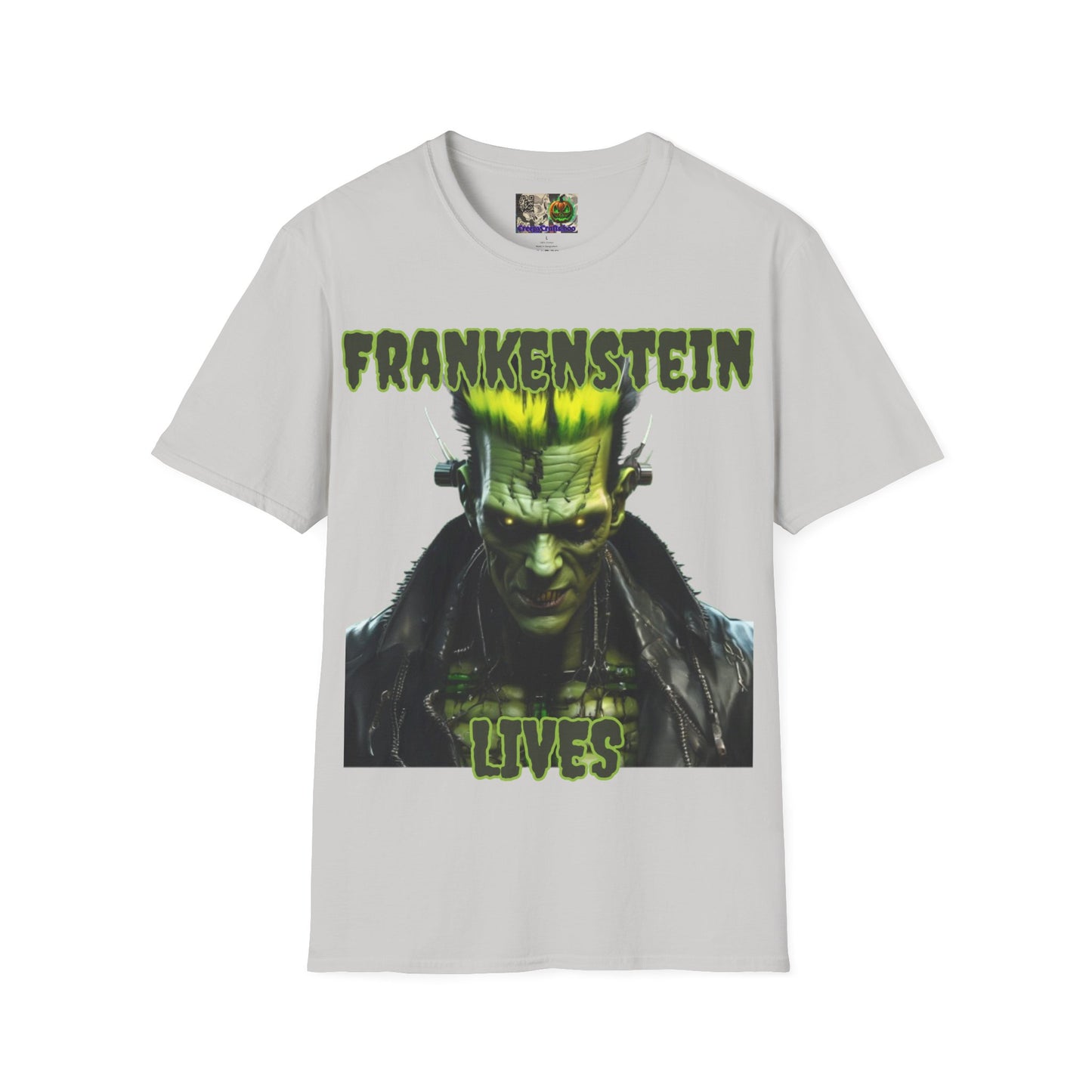 Frankenstein Lives Light colors Unisex T-Shirt by CreepyCrafts.boo