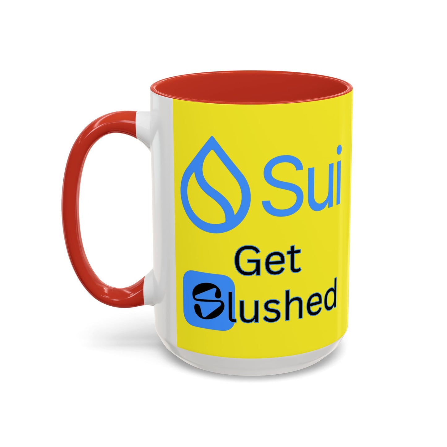 Sui: Get Slushed Yellow Accent Mug by cypherpunkgear.com