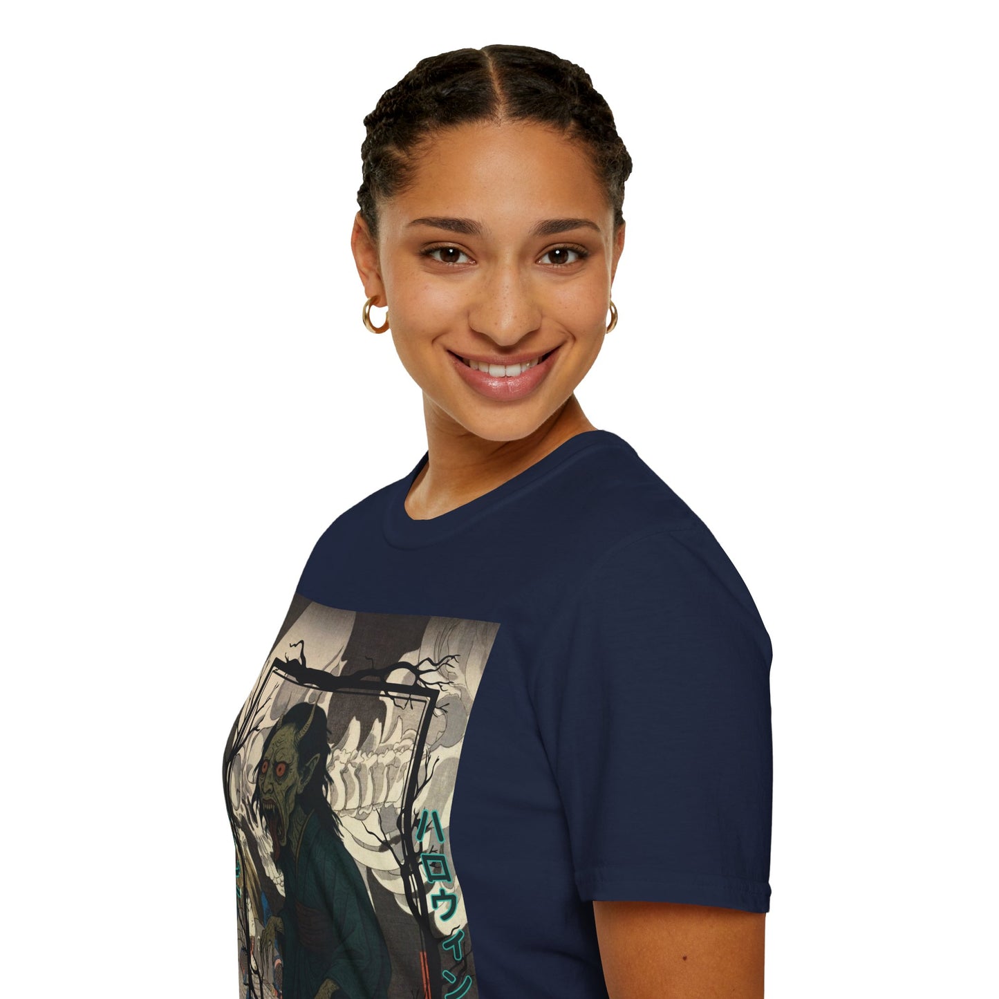 Yōkai Happy Halloween Dark colors Unisex T-Shirt by CreepyCrafts.boo