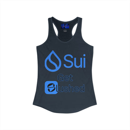 Sui: Get Slushed Women's Racerback Tank Top by cypherpunkgear.com