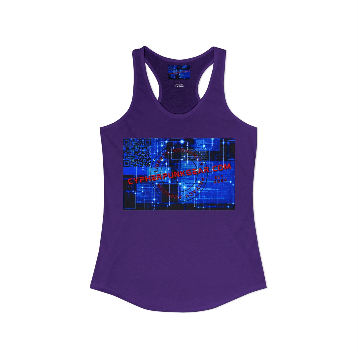 Cypherpunkgear.com logo Women's Racerback Tank Top by cypherpunkgear.com