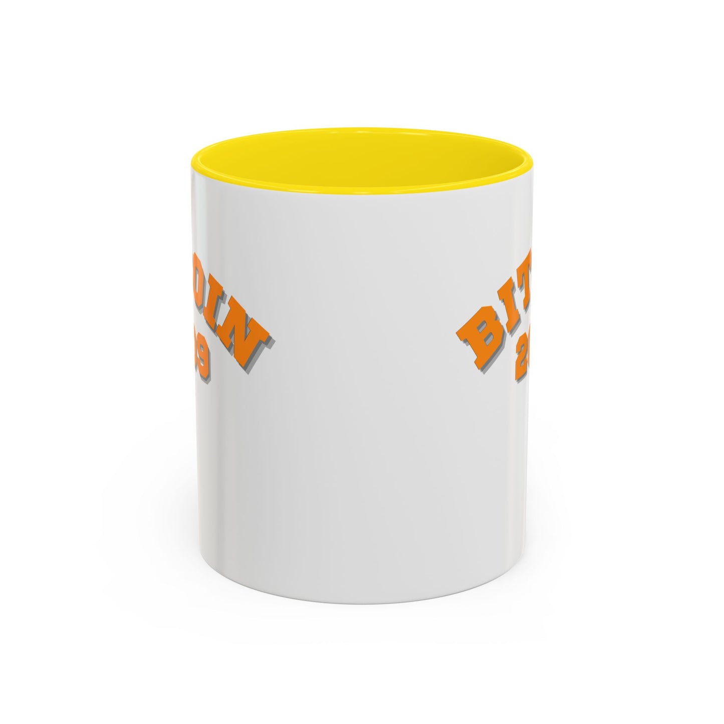 Bitcoin 2009 White Accent Mug by cypherpunkgear.com