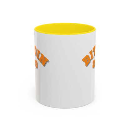 Bitcoin 2009 White Accent Mug by cypherpunkgear.com