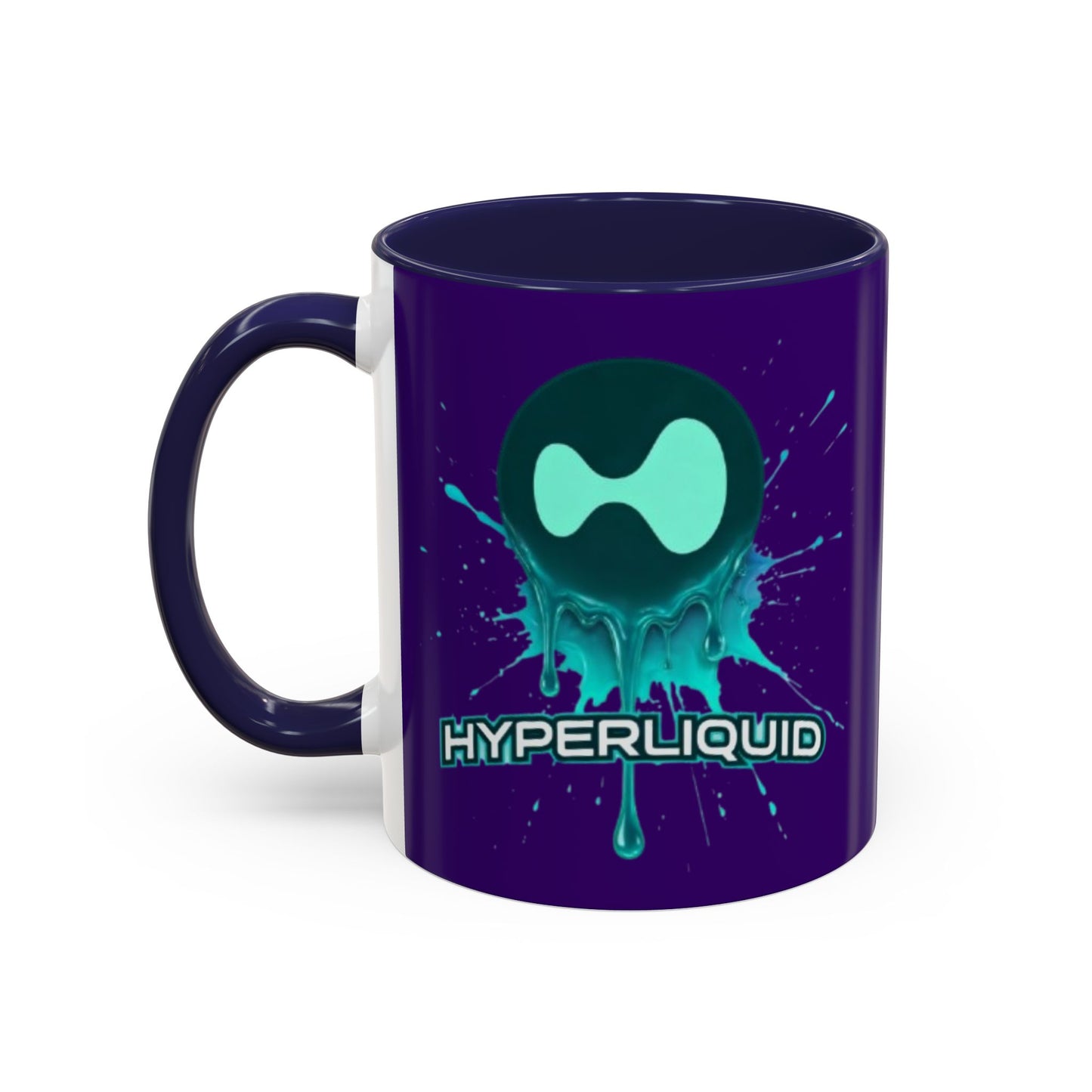 HYPE Drip Dark Purple Accent Mug by cypherpunkgear.com