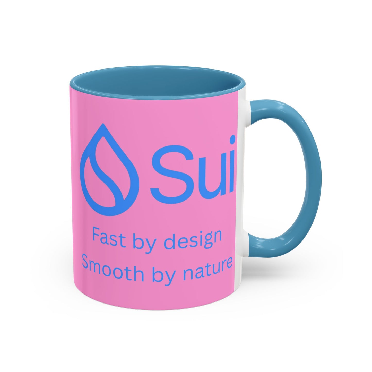SUI Pink Accent Mug by cypherpunkgear.com