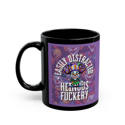 Easily Distracted by Heinous Fuckery Little Jincs Light Purple Mug by cypherpunkgear.com