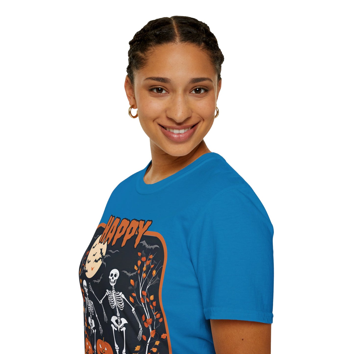 Spooktacular Skeletons of Halloween DKcolors Unisex T-shirt by cypherpunkgear