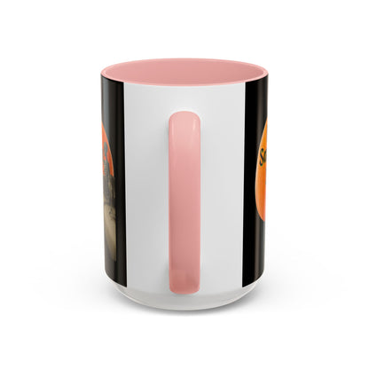 Is It Samhain Yet? Skeleton's Giant Pumpkin Black Accent Mug by CreepyCrafts.boo