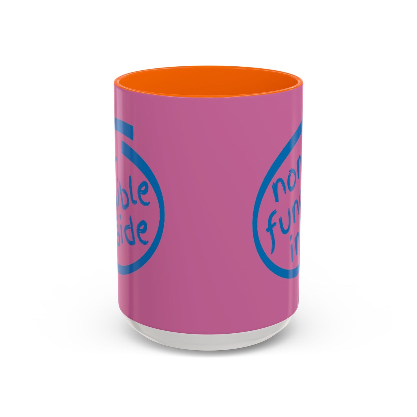 Non-Fungible Inside Pink Accent Mug by cypherpunkgear.com