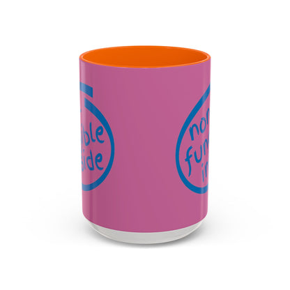 Non-Fungible Inside Pink Accent Mug by cypherpunkgear.com