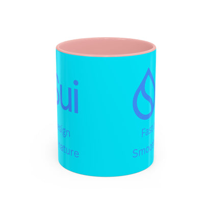 SUI Light Blue Accent Mug by cypherpunkgear.com