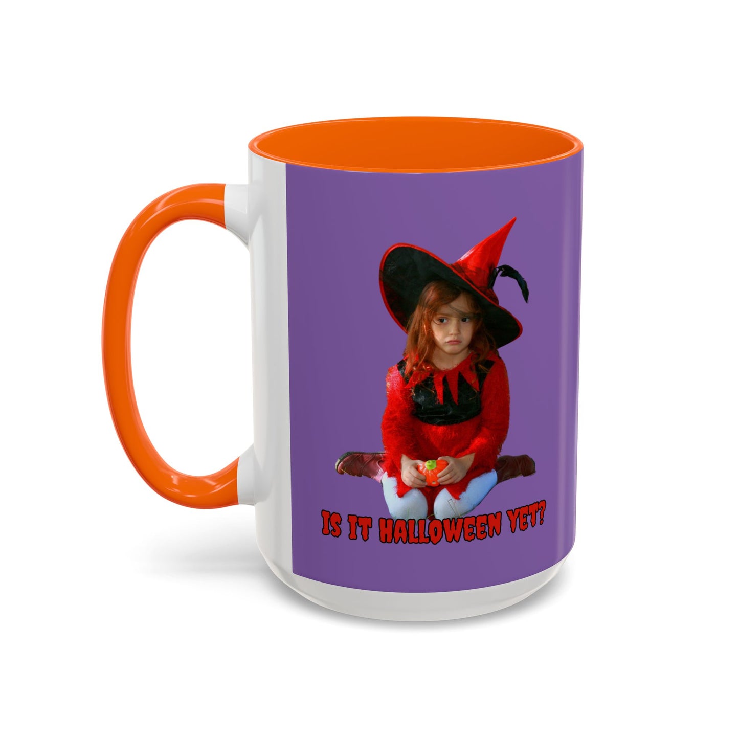 Is it Halloween yet? Light Purple Accent Mug by CreepyCrafts.boo