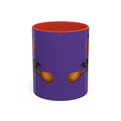 Hazel Hex Purple Accent Mug by CreepyCrafts.boo