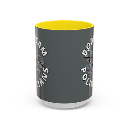 Bodycam the Politicians Drone Grey Accent Mug by cypherpunkgear.com
