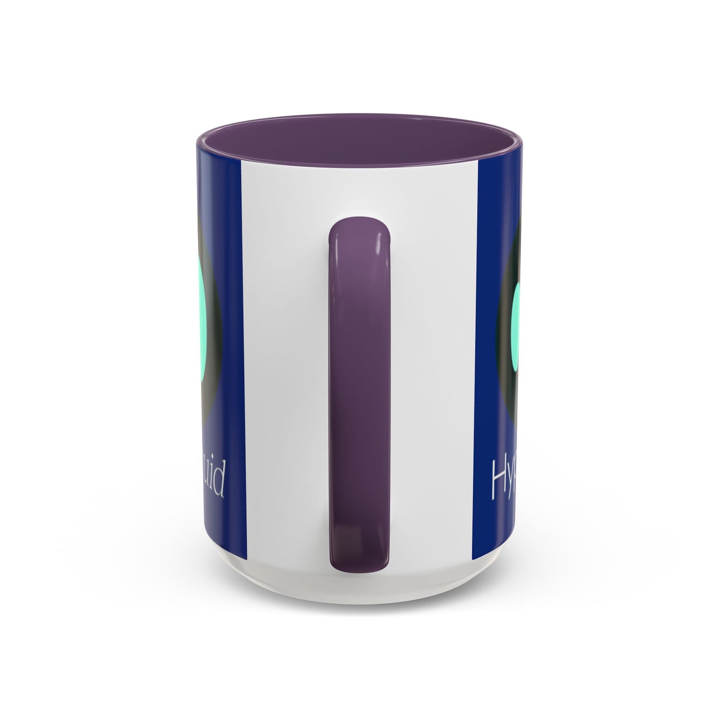 Hyperliquid White font Blue Accent Mug by cypherpunkgear.com