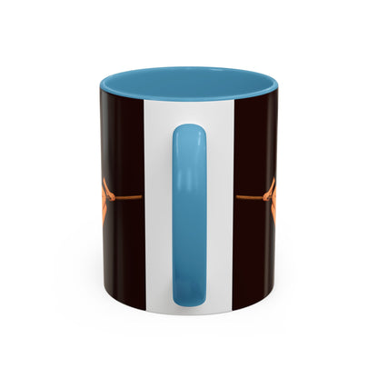 Hazel Hex Brown Accent Mug by CreepyCrafts.boo