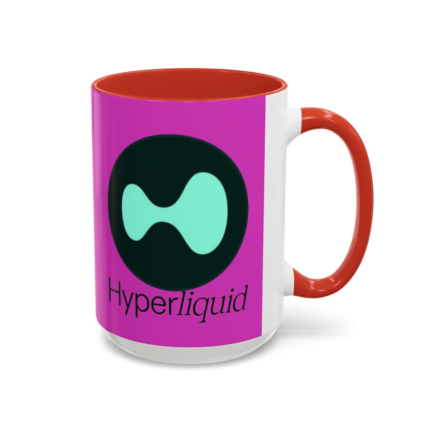 Hyperliquid Black font Pink Accent Mug by cypherpunkgear.com