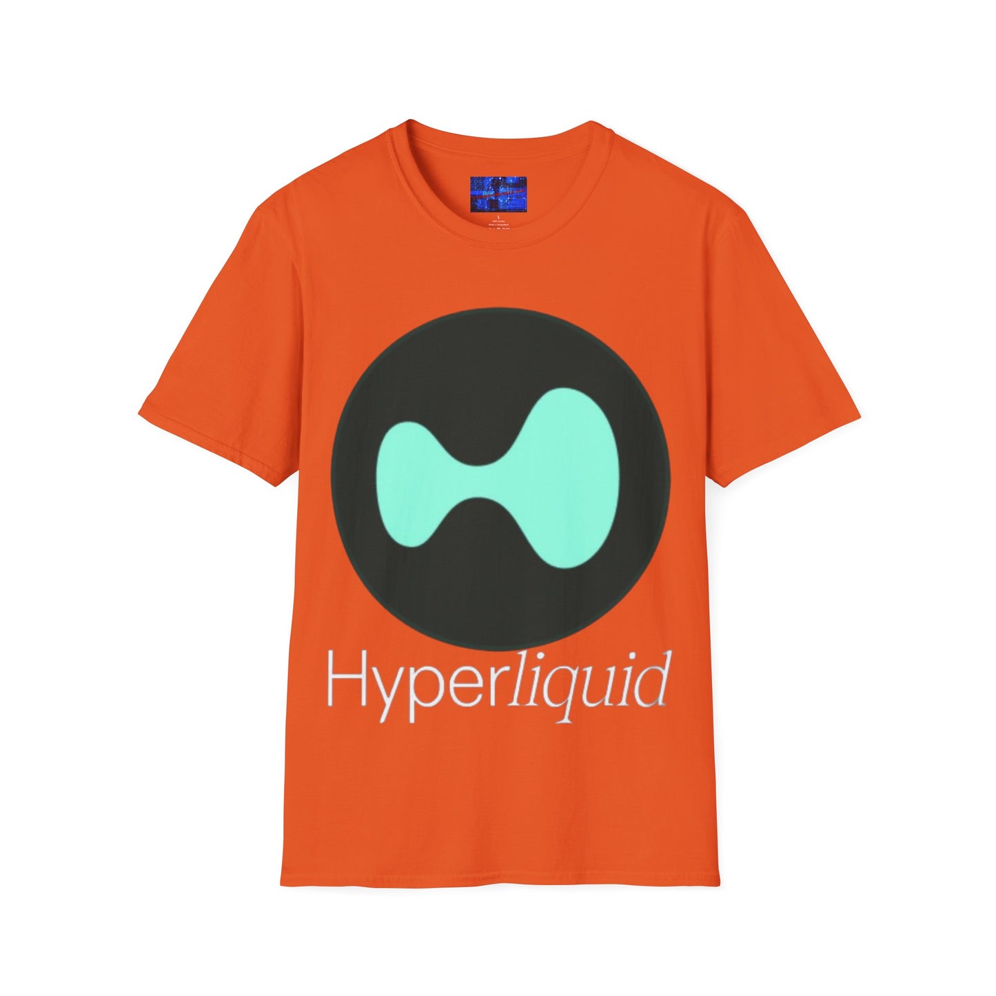 Hyperliquid White font Unisex T-Shirt by cypherpunkgear.com