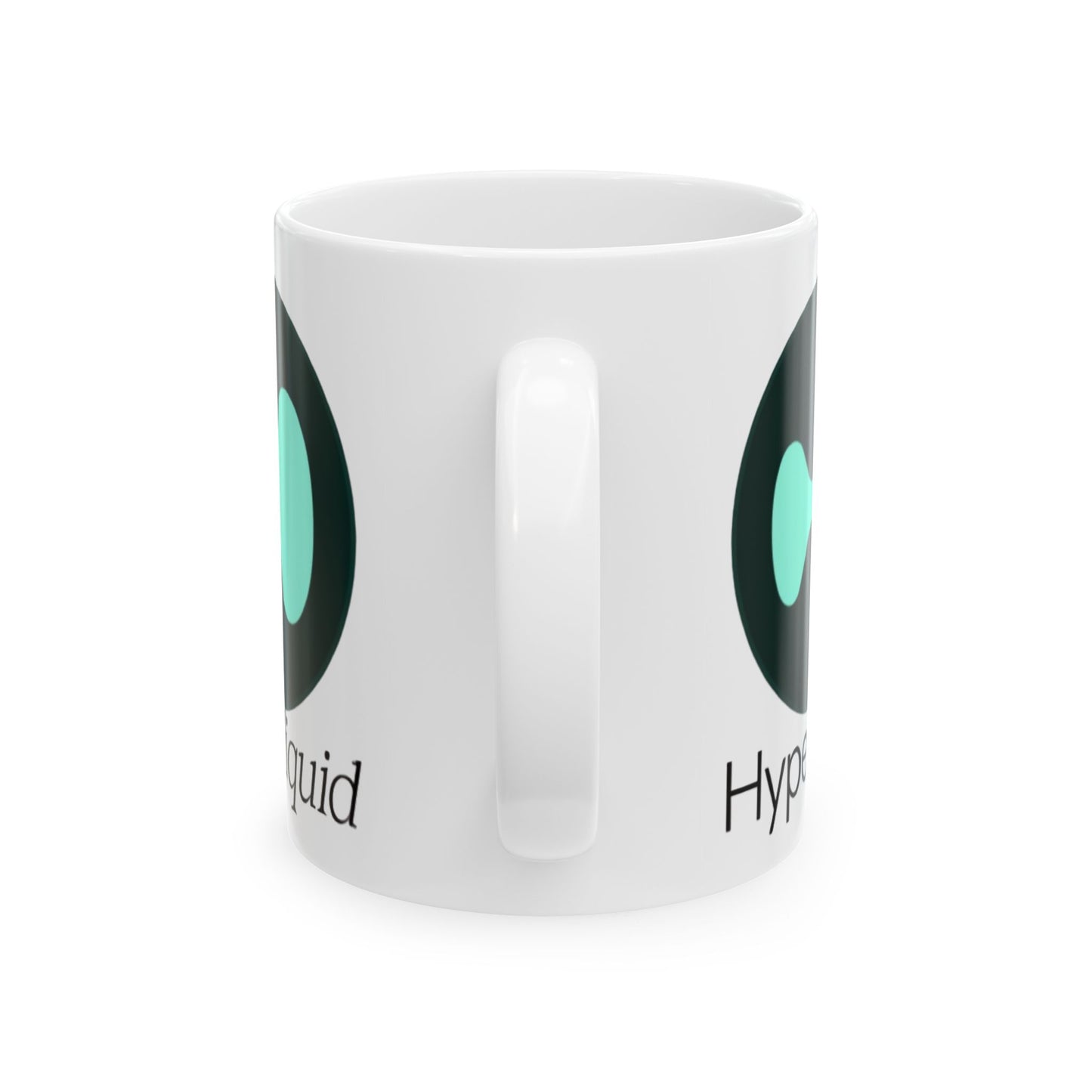 Hyperliquid Black font White Mug by cypherpunkgear.com