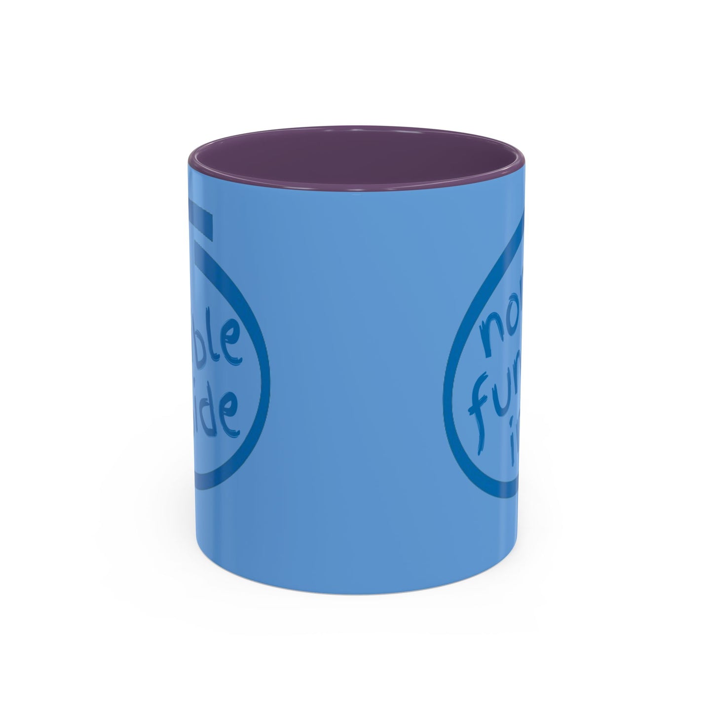 Non-Fungible Inside Light Blue Accent Mug by cypherpunkgear.com