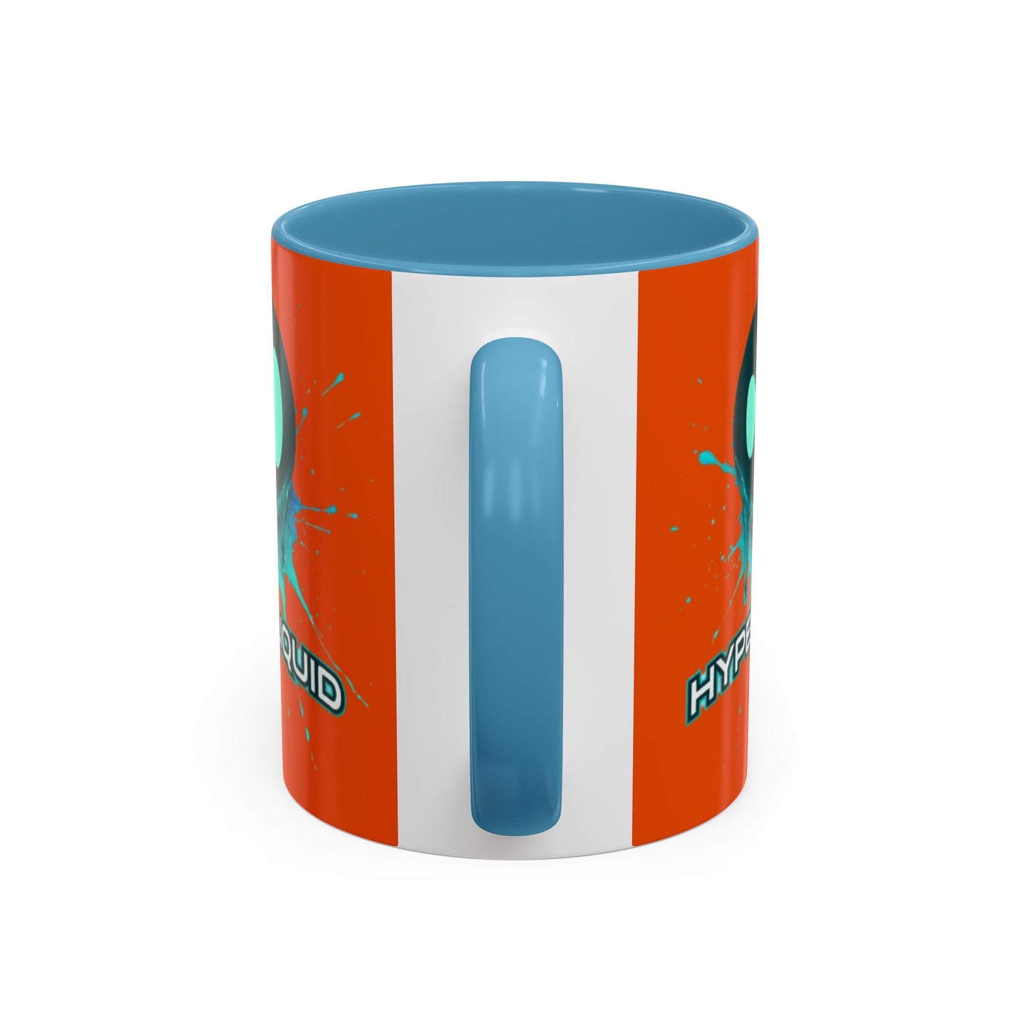HYPE Drip Orange Accent Mug by cypherpunkgear.com