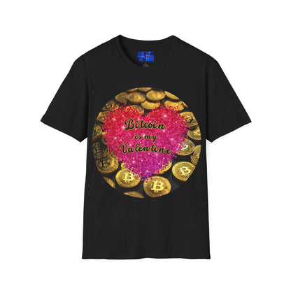 Bitcoin is My Valentine Dark colors Unisex T-Shirt by cypherpunkgear.com